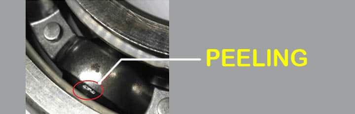 bearing failure peeling