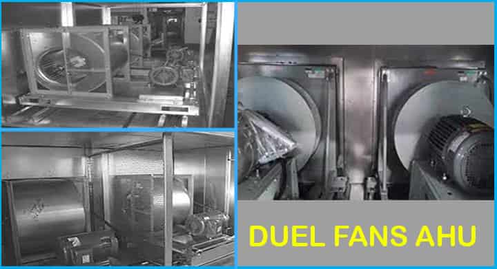 duel fans air handlers