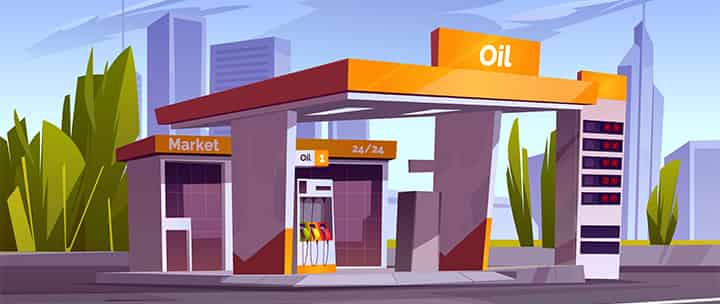 fuel types liquid petrol station