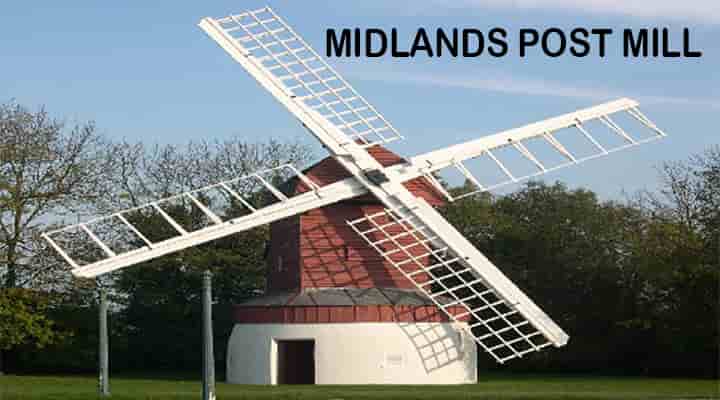 Midlands post type windmill