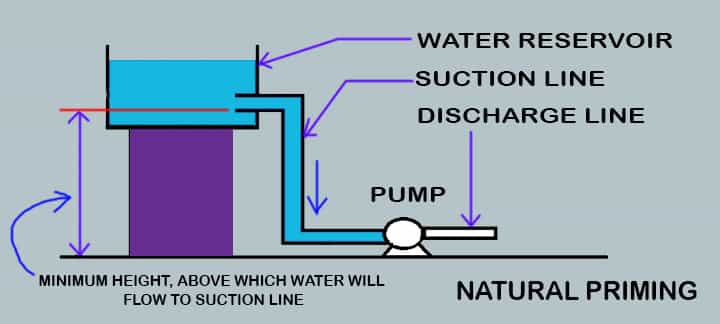 natural pump priming definition meaning types