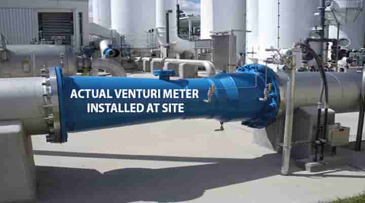 venturi meter site installation