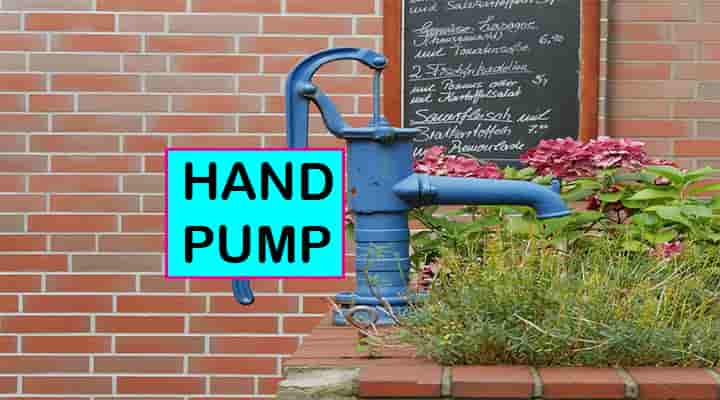 what hand pump definition parts working applications