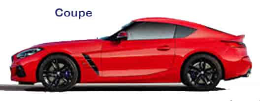 types of car body style coupe