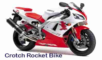 different types of bikes crotch rocket