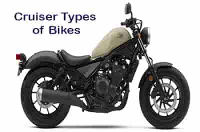 different types of bikes cruiser types