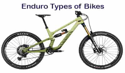different types of bikes enduro