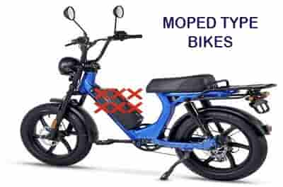 different types of bikes moped type