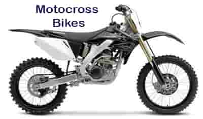 different types of bikes motocross