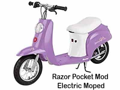 electric mopeds adults razor pocket mod electric moped