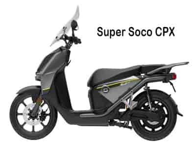 electric mopeds adults super soco CPX