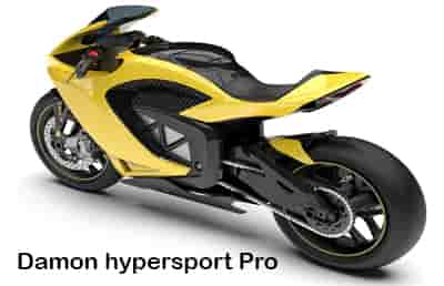 Electric motorcycle damon hypersport pro