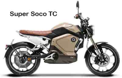 Electric motorcycle super soco TC