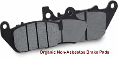 organic non asbestos brake pads types