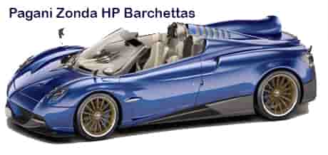 car brands in italy pagani zonda hp barchettas