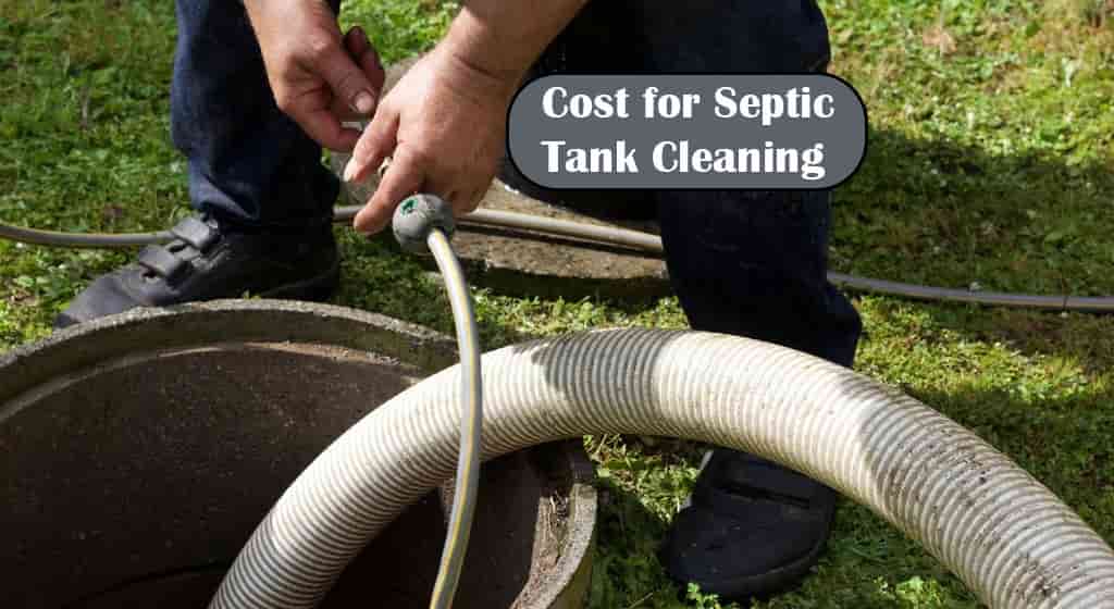 cost for septic tank cleaning price how much average cost