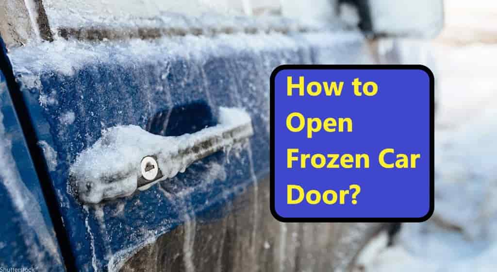 how to open the frozen car door