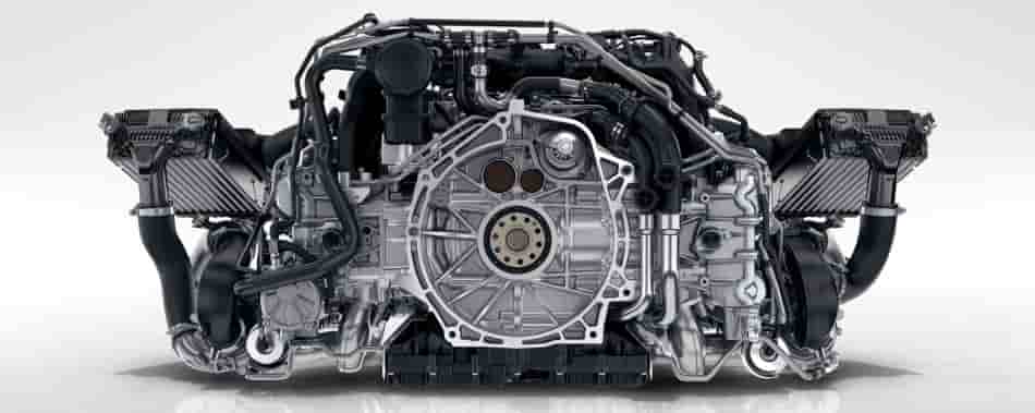 Parts of sports car engine